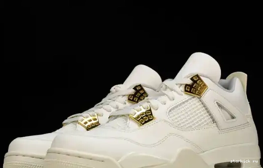 Jordan Gold Metallic AQ9129-170 AQ9129-170 Retro 4 0506